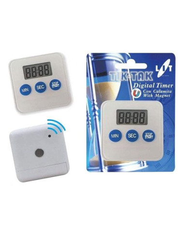 Timer cucina Lit Gas DIGITAL TIMER Magnetico 60 minuti Bianco