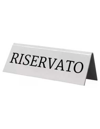 Segnaposto Vermes TN RES IT WT SECURIT Tavolo Riservato 5 pz Bianco