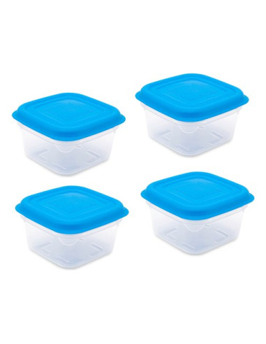 Set contenitori alimenti Giò Style 6465254 ERMETICI Quadro Azzurro