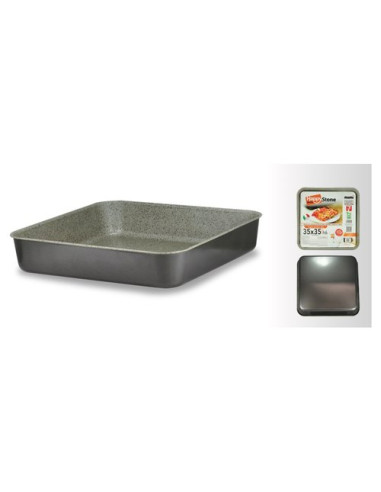 Teglia forno Mamù HAPSTTEGATXX3535H HAPPY STONE Quadra Alta Grigio pie