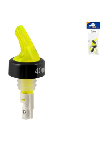 Set tappi bottiglia Piazza Effepi 0540403 Versatori 40 ml Giallo