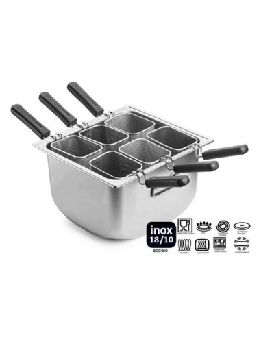 Cuoci pasta Pinti inox 3390Q406 TENDER PROFESSIONAL 6 cestelli Acciaio