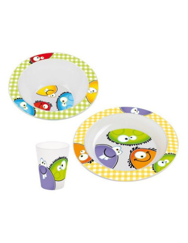 Set piatti bimbo Cosmoplast 1850 Happy Pappa Assortito