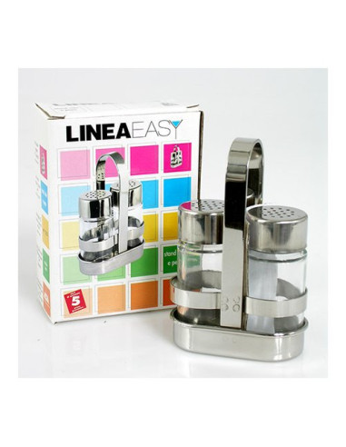 Set condimento Ilsa 12510000IVV Stand Easy Sale e pepe Acciaio