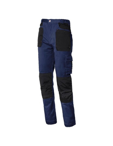 Pantaloni lavoro Issaline 8730B 040 XL STRETCH LINE Blu e Nero