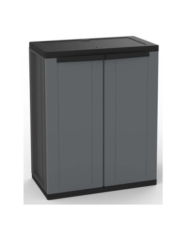 Armadio plastica Terry 1003198 J BASE 68 Grigio sky e Nero