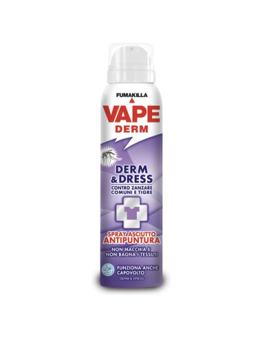 Repellente spray per insetti Vape 408295 Derm & Dress