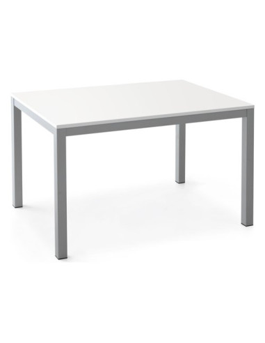 Tavolo Living Design 52FAS110 02028F8F FAST Grigio alluminio e Bianco