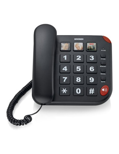 Telefono fisso Brondi BRAVO 15 Nero