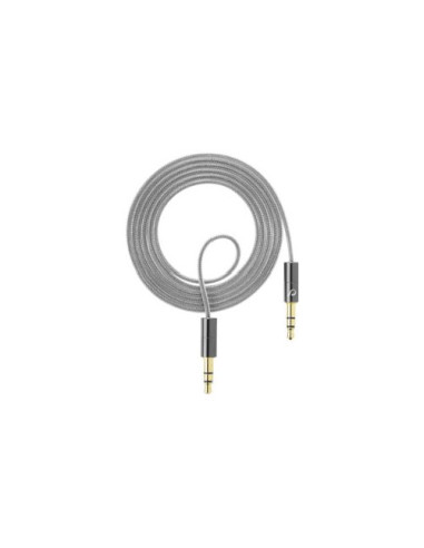 Cavo Jack 3.5 Cellular Line AUXMUSICABLE35D Aux Music Cable Grigio