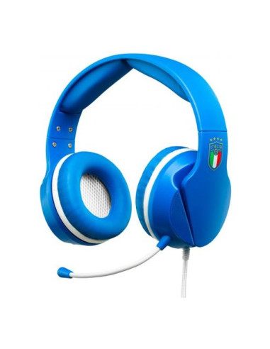 Cuffie gaming Qubick ACMU0045 MULTIPIATTAFORMA Figc Italia Blue e Whit