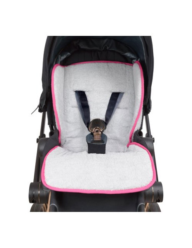 Materassino passeggino Baby Idea 3093F Grigio e Fucsia