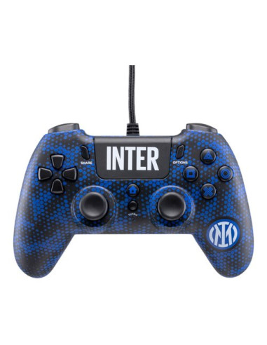 Gamepad Qubick ACP40165 PLAYSTATION 4 Fc Inter 3.0 Wired Black e Blue