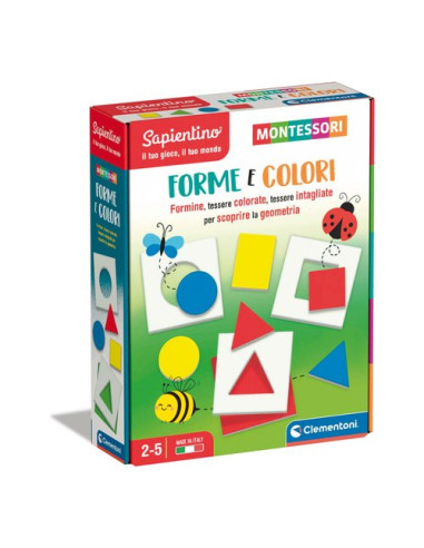 Gioco educativo Clementoni 16724 MONTESSORI Forme e Colori