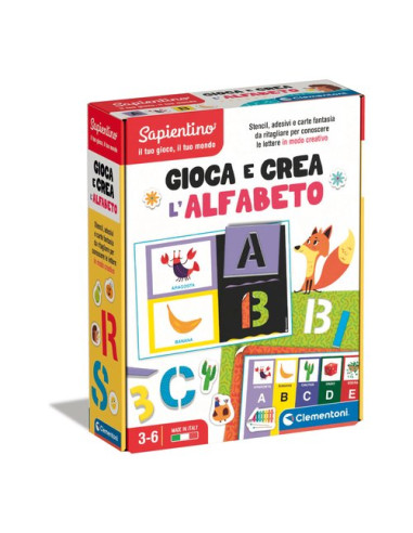 Gioco educativo Clementoni 16726 SAPIENTINO Gioca e Crea L'Alfabeto