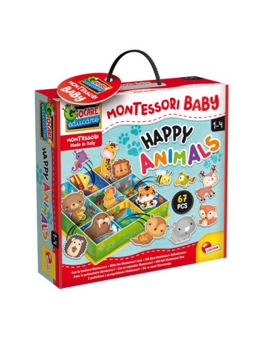 Prescolare Happy Animals Lisciani 92772 MONTESSORI BABY