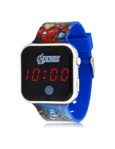 Orologio bimbo Ds Import AVG4706 AVENGERS Digital Led Nero e Blu