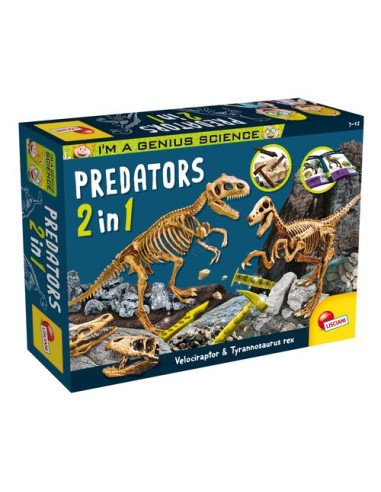 Gioco educativo Lisciani 95421 I'M A GENIUS Predatori 2 in 1