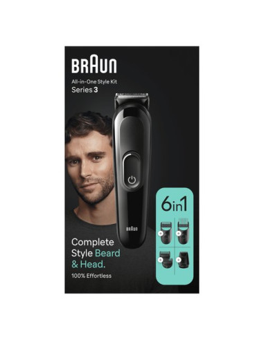 Regolabarba Braun MGK3410 SERIES 3 All in One Styling Kit 6In1 Black