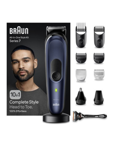 Regolabarba Braun MGK7421 SERIES 7 All in One Bodygroomer Style Kit 10