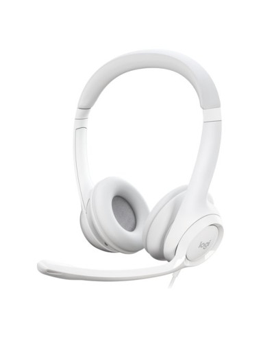 Cuffie filo Logitech 981 001286 H SERIES H390 Usb Off white