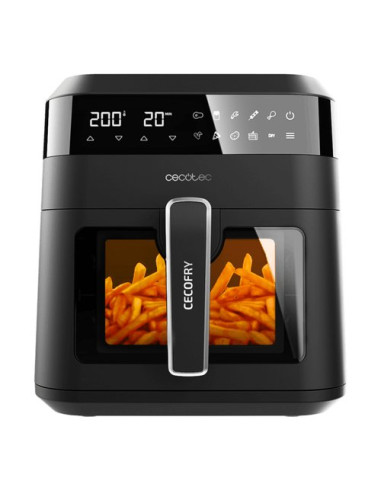 Friggitrice Cecotec 04340 AIRFRYER Window 6000 Nero