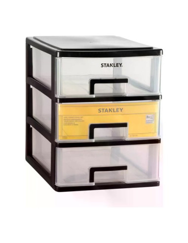 Porta minuteria Stanley STST407101 ESSENTIAL 3 Cassetti S Nero