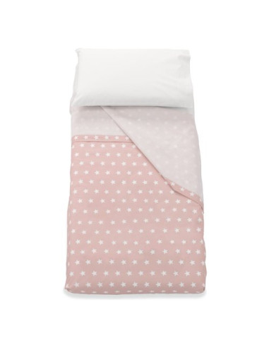 Set lenzuola lettino Italbaby 020 1008 001 STARLETTE Completo Rosa