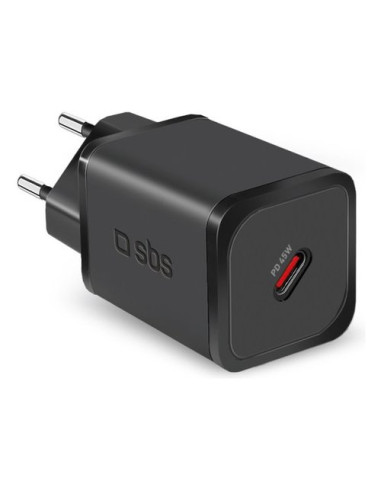 Caricabatterie Sbs TETRGAN1C45W MINI WALL CHARGER 45W GaN Power Delive