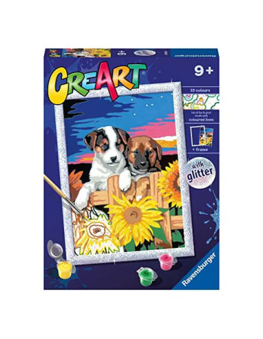 Gioco creativo Ravensburger 23569 CREART Cagnolini con Girasoli