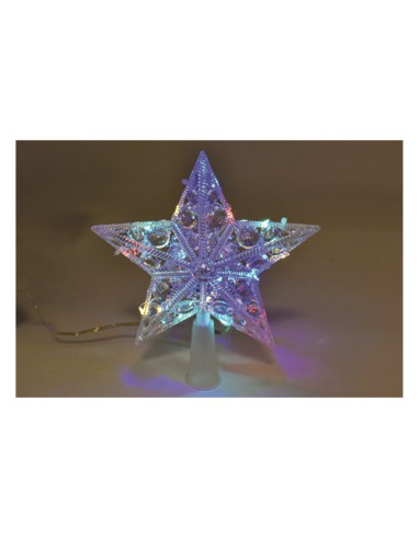 Puntale albero di natale Pre Qu' Italia D2781 20 Gemme Nano Led a Batt