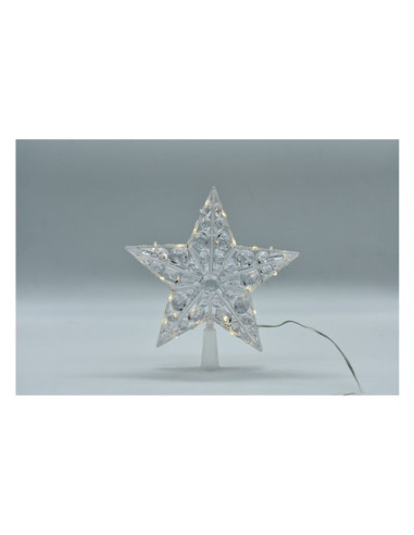 Puntale albero di natale Pre Qu' Italia D2782 20 Gemme Nano Led a Batt