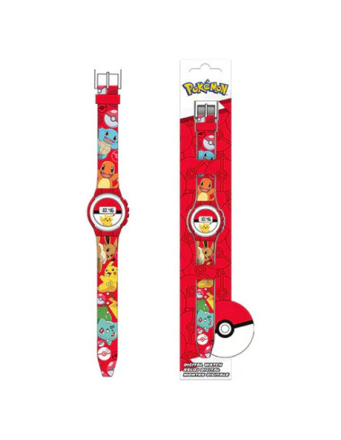 Orologio bimbo Rocco Giocattoli 24006232 POKEMON Digitale Rosso