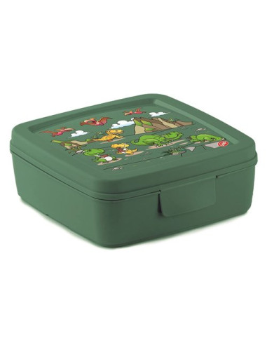 Porta pasto Snips 000892 SANDWICH BOX Dino Verde