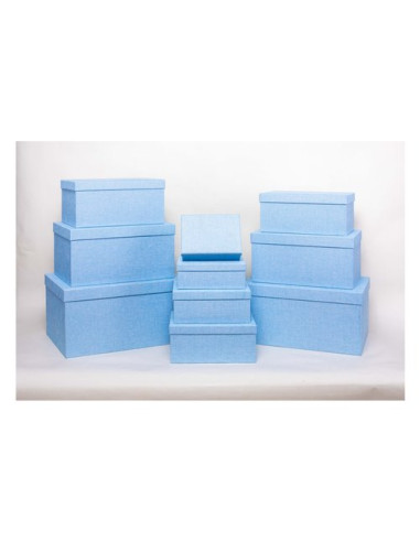 Scatola regalo Amicasa AS0153 10 Set 10 Pz Azzurro Assortito