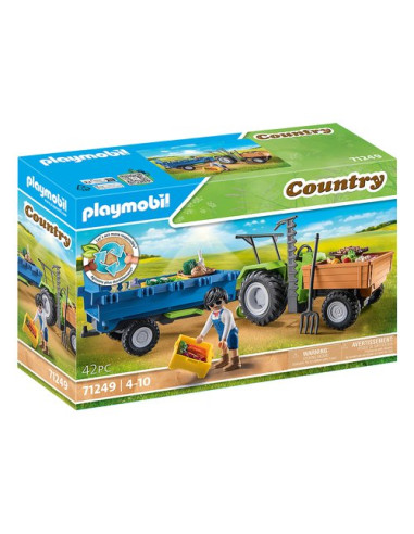 Trattore con rimorchio Playmobil 71249 COUNTRY