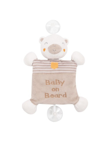 Peluche Kikka Boo 31201010365 BABY ON BOARD My Teddy Beige