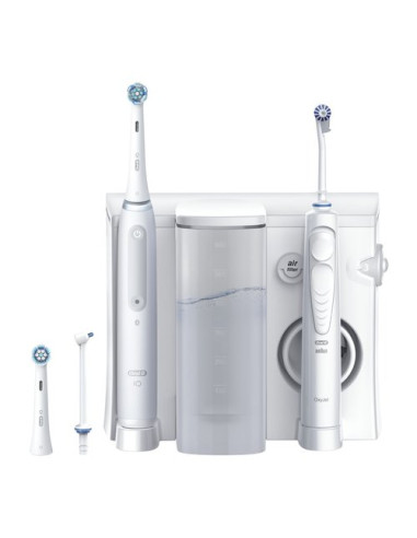 Kit idropulsore e spazzolino Oral B SERIES 4 Oral Health Center iO Whi