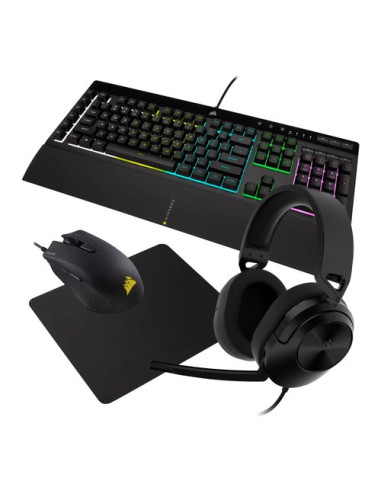 Set videogioco Corsair CH 9226B65 IT 4in1 Gaming Bundle Black