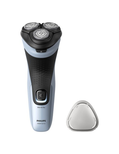 Rasoio barba Philips X3003 00 SERIE 3000X SkinProtect Azzurro e Nero