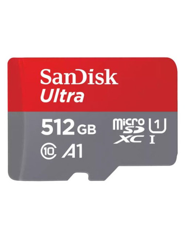 Scheda di memoria Sandisk SDSQUAC 512G GN6MA ULTRA Rosso e Grigio