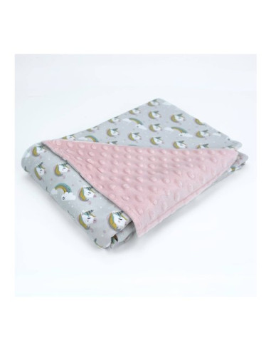 Coperta carrozzina Baby Idea PCUR Unicorno rosa