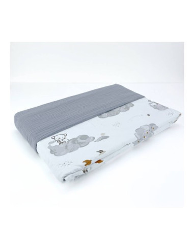 Coperta lettino Baby Idea MLKG Koala grigio