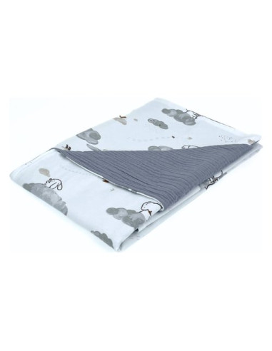 Coperta carrozzina Baby Idea MCKG Koala grigio