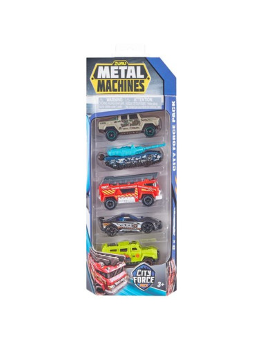 Set auto modelli Zuru 6767 METAL MACHINES City Force Pack Assortito