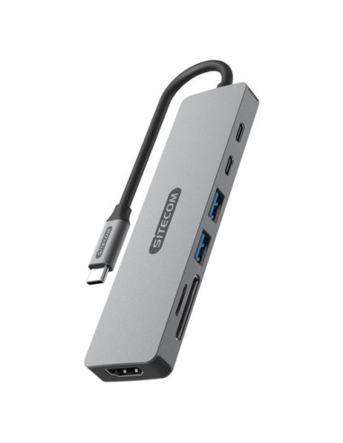 HUB Sitecom CN 5504 USB C Power Delivery Grey