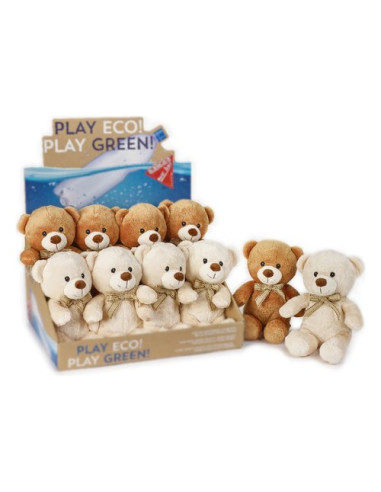 Peluche Lelly 800246 PLAY ECO PLAY GREEN Orso Billy Assortito