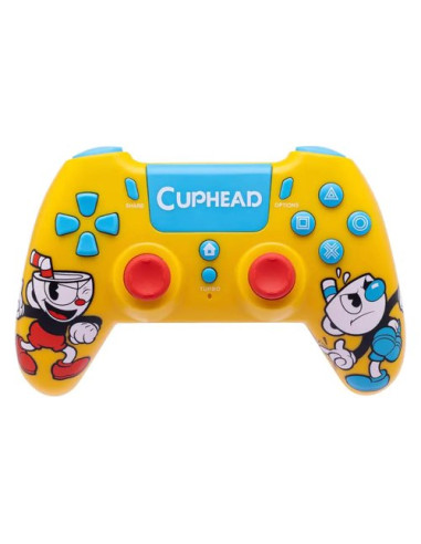 Gamepad Qubick ACP40224 PLAYSTATION 4 Cuphead Wireless Yellow