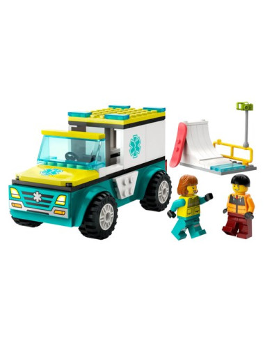 Ambulanza di Emergenza e Snowboarder LEGO 60403 CITY GREAT VEHICLES