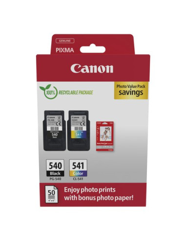 Set cartucce stampante Canon 5225B013 PG 540 CL 541 + carta fotografic